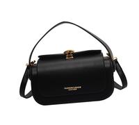 WYLZLKX Sac à bandoulière tendance pour femme - Style coréen élégant - Sac à main en cuir - Sac à main tendance pour femme - Sac à main à bandoulière, Noir , 19.5x9x9cm /7.67x3.54x3.54in