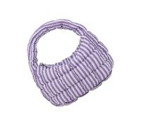 WYLZLKX Sac matelassé en nylon léger avec poignée sur le dessus, élégant et tendance pour femmes et filles, violet, 20x9x13cm /7.87x3.54x5.11in