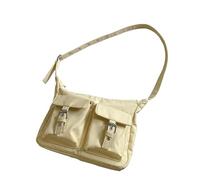 WYLZLKX Style coréen Sac à bandoulière en nylon pour femmes et filles Sac à bandoulière tendance pour le shopping et les rendez-vous galants, jaune, 24x7.5x21cm /9.44x2.95x8.26in