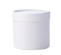 WYLZLKX WBANGIAO Boîte à fleurs ronde en carton pour fête de mariage Rose Emballage Décorations Cadeaux de Saint-Valentin Fournitures Blanc