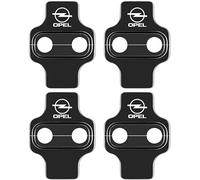 WYMKL 4 Pièces Couvercle Serrure Porte de Voiture pour Opel Zafira Life S 2019-2020, Acier Inoxydable de Boucle Films de Protection Antirouille Étanche,Black