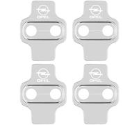 WYMKL 4 Pièces Couvercle Serrure Porte de Voiture pour Opel Zafira Life S, Acier Inoxydable de Boucle Films de Protection Antirouille Étanche,White