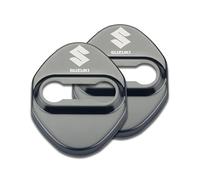 WYMKL 4 Pièces Couvercle Serrure Porte de Voiture pour Suzuki Swift VI 2017-2020, Acier Inoxydable de Boucle Films de Protection Antirouille Étanche,Black