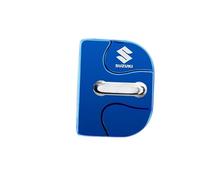 WYMKL 4 Pièces Couvercle Serrure Porte de Voiture pour Suzuki SX4 S-Cross 2014-2023 2024 2025, Acier Inoxydable de Boucle Films de Protection Antirouille Étanche,Blue