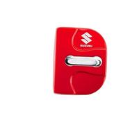 WYMKL 4 Pièces Couvercle Serrure Porte de Voiture pour Suzuki Vitara, Acier Inoxydable de Boucle Films de Protection Antirouille Étanche,Red