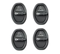 WYMKL 4 Pièces Protection Noire pour Serrure de Porte pour Citroen Berlingo II 2008-2011, Protection pour Serrures de Porte, afin D'Éviter Endommagée ou Rouillée Protecteur de Serrure