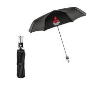 WYMKL Parapluie Pliant Automatique pour Mitsubishi Mirage 2012 2013 2014 2015 2016, Mini Parapluie de Poche Pliable Télescopique Umbrella Ouverture Umbrella Compact et Solide,Black