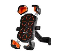 WYMKL Support Telephone Moto pour Fiat 500X Cross/Off-Road 2014-2018, Support Smartphone Velo Porte Moto Pince de Guidon à Dégagement Rapide 360° Rotation,Orange Rearview Mirror-Type