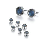 Wynameleri Best Man Gi-fts pour boîte de mariage pour boutons de manchette pour hommes, manager Gi-fts, cadeaux formels en cuivre pour hommes, frère adulte, boutons de manchette élégants pour hommes