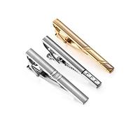 Wynameleri - Lot de pinces à cravate multi-pièces pour homme - Ensemble de barrettes à cravate pour cravates régulières, cravates de mariage et d'affaires avec boîte, cadeau de la fête des pères