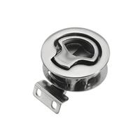 WYNAnGAI Anneau de Trappe à Montage latéral Rond en Acier Inoxydable 316 de qualité Marine de 2 Pouces, loquet à Tirer, poignée de Levage polie Miroir, Compatible avec Les auvents