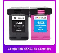 WYNAnGAI Cartouche d'encre 65XL Compatible avec Les imprimantes 65 XL 5010 5020 5030 5032 5034 5052 5055 2622 2624 2652 2655(1 BK 1 Color)