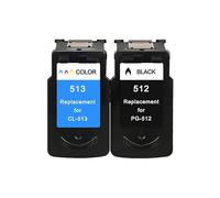WYNAnGAI Cartouche d'encre Compatible PG512 CL513 pour imprimantes MP230 MP240 MP250 MP270 MP480 IP2700