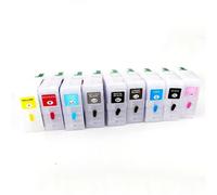 WYNAnGAI Cartouches d'encre compatibles Compatible avec Stylus Pro 3800 3880 3890 3850 80ML Chaque Cartouche 9 Ensemble de Couleurs T5801 T5809 T5811 T5819 T5891 T5899 Rechargeable Vide