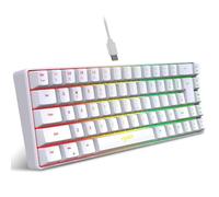 WYNAnGAI Clavier de Jeu Filaire V200 K68, avec lumières RVB, 19 Touches, Conception à Membrane sans conflit, Compatible avec Les Jeux et Le Bureau