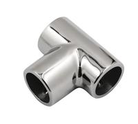 WYNAnGAI Connecteur de raccord en t à 90 degrés Compatible avec Main Courante Marine en Acier Inoxydable 316, Compatible avec Tubes de 22mm et 25mm, 4 pièces(25MM)