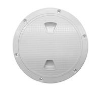 WYNAnGAI Couvercle de Trappe de Plaque d'inspection de Pont Rond en Plastique ABS antidérapant, Accessoires de Bateau de Yacht de Camping-Car Marin 4/6/8 Pouces 4 pièces(White 8 inch X 4)
