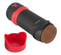 WYNE 04 - masturbateur rechargeable vibrant et aspirant (marron)