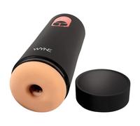 WYNE 07 - Masturbateur vibrant-suceur rechargeable (noir)