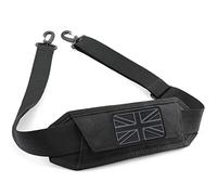 WYNEX Coussinet de bandoulière pour pochette tactique, sangle de sac universelle avec coussinet épais amovible de rechange pour sacs de sport, sac à bandoulière, Noir , taille unique