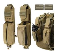 WYNEX Molle Pochettes tactiques pour bouteille d'eau, accessoires tactiques, pochette à bandoulière, porte-bouteille d'eau, accessoires Molle pour sacs à dos