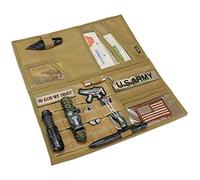 WYNEX Panneau de visière de Camion pour Pickup F150, Grand Panneau de visière Molle Support de Pare-Soleil Tactique de Voiture avec 3 Anneaux et Sangles à Boucle Molle pour bélier Tundra (13,87")