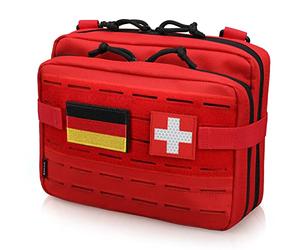 WYNEX Poche Molle Tactique Militaire - Sac à Outils, Ifak, Admin, Trousse Secours Vide - Supplémentaire du Sac à Dos Multifonction - Pochette de Rangement pour Munition/Chargeur