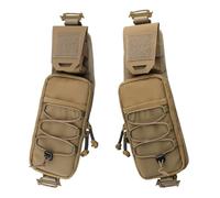 WYNEX Poche Supplémentaire de Sac à Dos de Randonnée, Version Incurvée, Pochette Molle pour Bretelle de Sac à Dos Tactique, Accessoires pour Sac à Dos, Conserver les Petits Objets Fréquemment Utilisés