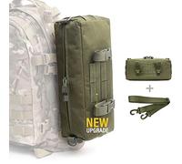 WYNEX Pochette Molle Tactique Pochette Supplémentaire de Sac à Dos Randonnée Poche Molle Latérale Verticale Pochette de Rangement Tactique Sac à Bandoulière Sacoche Militaire