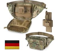 WYNEX Sac Banane Tactique Homme Sacoche Arme de Poing Discret avec Sangle Réglable, Sert Également Sacoche à Bandoulière Antivol sur La Poitrine pour Usage Quotidien Cyclisme Randonnée - Multicolore