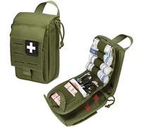 WYNEX Sac de Secours Tactique Trousse Secours Vide Pochette de Premiers Secours Militaire IFAK Pouch Molle de Survie Mini Sac d'urgence Médical Trousse à Pharmacie Sacoche Ceinture de Secours