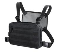 WYNEX Sac Poitrine Homme Tactique Chest Rig Sacoche de Poitrine Militaire Pochette Pectorale Tactique pour Talkie Walkie Téléphone | avec Bretelle Réglable