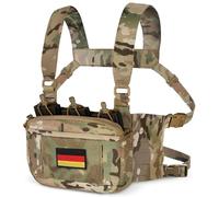 WYNEX Sein modulaire Rig de style kangourou, tactique poitrine Rig-Kit Sac avec triple Mag/Zipper Insertion Poitrine Pack avec H-Harness, camouflage