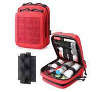 WYNEX Trousse Vide de Premiers Secours Militaire Compacte Pochette Molle Tactique de Ceinture Mini Sac Médical Trousse à Pharmacie En Nylon Pour Randonnée Voyage Voiture Maison Lieu de Travail