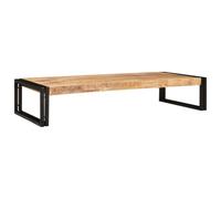 Wynira Étagère de salle de bain en bois de manguier massif brut et fer - 120 x 50 x 23 cm - Rangement peu encombrant pour salle de bain - Étagère de rangement pratique au design moderne pour toilettes