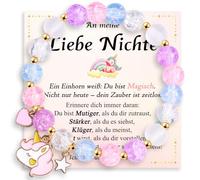 wynn's Cadeau licorne pour fille, fille, petite-fille, nièce, sœur, cadeau d'anniversaire, de Noël, de rentrée des classes, de communion, 11.41, Pierre, No Gemstone