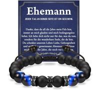 wynn's Cadeaux pour hommes, bracelet œil de tigre pour mon mari, mari, petit ami, papa, oncle, fils, frère, petit-fils, pour un anniversaire, Noël, la fête des pères, un anniversaire de mariage, la