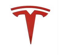 WYNONE Automobiles Badge Stickers pour Tesla Model Y, Imperméable à l'eau Autocollant Voiture Résistant Aux Rayures Emblèmes de Autocollants avec Adhésif Facile à Installer,Red-B