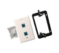 Wynrzyj 3.. Installation rapide de la plaque murale Ethernet Gigabit femelle Plaque de coupleur en ligne avec le passage par la tension sur les plaques d'accouplement en ligne murales