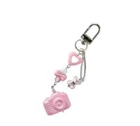 Wynrzyj Adorable appareil photo porte-clés ours sac à la mode charme porte-clés accessoire en métal léger pour clés de voiture porte-monnaie décoration mignon accessoire de chaîne d'ours, d, Door
