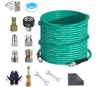 Wynrzyj Bonde professionnelle en PVC haute pression de 50 pieds pour l'élimination des blocages Buse de rinçage de canal dans le domaine privé et commercial