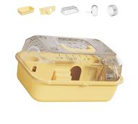 Wynrzyj Cage à hamster en plastique sûr et non toxique avec deux niveaux, démontage facile, cage pour animaux de compagnie pour observateurs sûrs