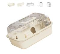Wynrzyj Cage à hamster en plastique sûr et non toxique avec deux niveaux, démontage facile, cage pour animaux de compagnie pour observateurs sûrs
