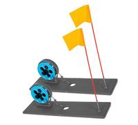 Wynrzyj Canne à pêche améliore la stabilité sur la neige et les terrains de glace pour les pêcheurs. Canne à pêche avec marquage de drapeau Base stable