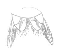 Wynrzyj Chaîne de corps en couches élégante avec strass scintillants - Matériaux en alliage robuste pour des occasions spéciales - Bijou de corps pour femme, taille unique, Comme décrit, Comme décrit