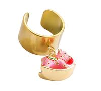 Wynrzyj Cheval à bascule de dessin animé vivant, bagues réglables pour un quotidien à la mode et comme cadeau pour de belles bagues, comme décrit