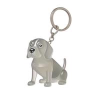 Wynrzyj Clear Pet Hair Mémorial Keepsakes Pendentif en forme de chien Figure Collecteur de fourrure Porte-clés pour clés ou commandes de sac