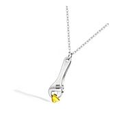 Wynrzyj Collier avec marteau - En acier inoxydable - Style mécanique rétro - Bijoux parfaits pour les cadeaux et les accessoires du quotidien - Collier avec pendentif ouvert, Einheitsgröße, comme