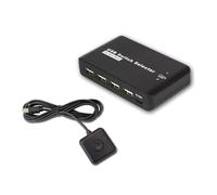 Wynrzyj Commutateur KVM USB 2 Ordinateurs Partagez Les Mêmes Périphériques USB 2 en 4 Out Pour Imprimante de Transfert de Données Stable Partage de Scanner Imprimante
