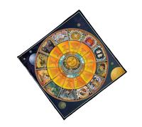 Wynrzyj Constellations Motif Tarots Carte Nappe Tissu autel Tissu autel Table à Cartes Tapisserie Simple Utilisé Divine Décoration Murale